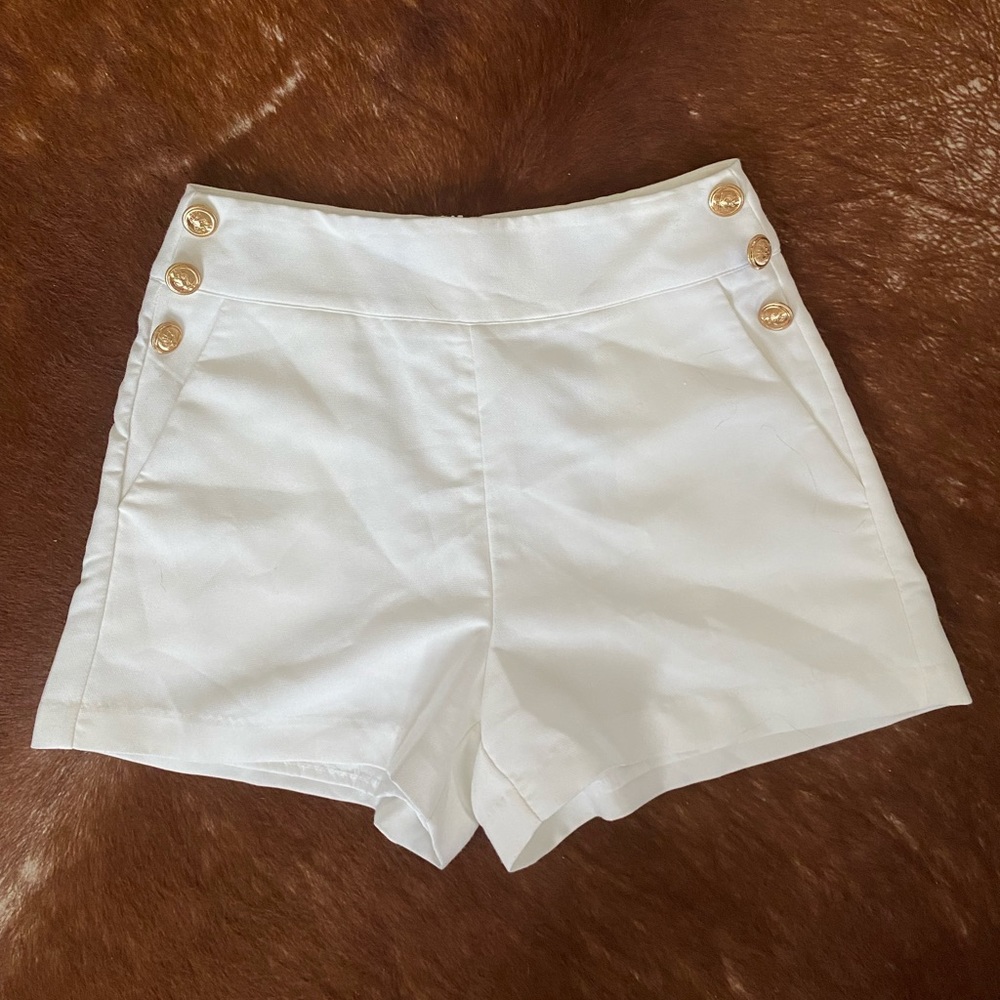 fab’rik White Sailor Shorts